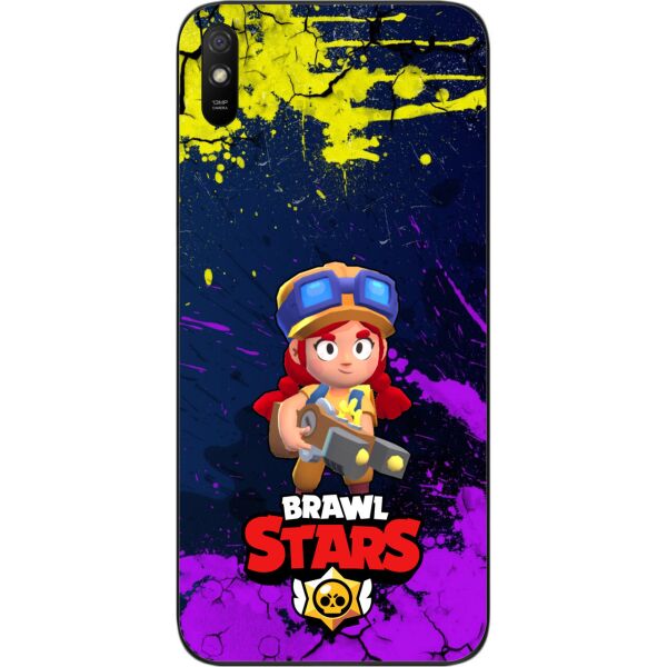 

Силиконовый чехол SMTT для Xiaomi Redmi 9A с картинкой Бравл Старс герой Джесси