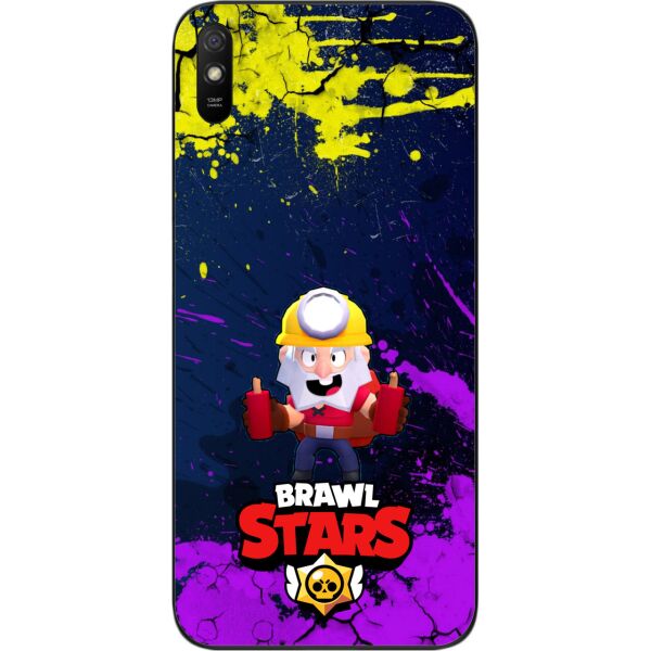 

Силиконовый чехол SMTT для Xiaomi Redmi 9A с картинкой Бравл Старс герой Динамайк