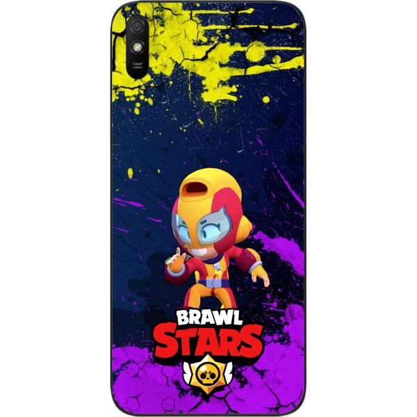 

Силиконовый чехол SMTT для Xiaomi Redmi 9A с картинкой Бравл Старс герой Макс