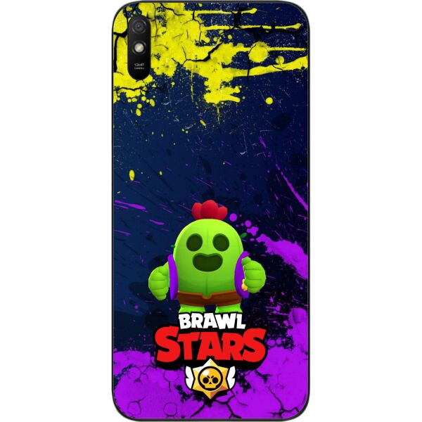 

Силиконовый чехол SMTT для Xiaomi Redmi 9A с картинкой Бравл Старс герой Спайк