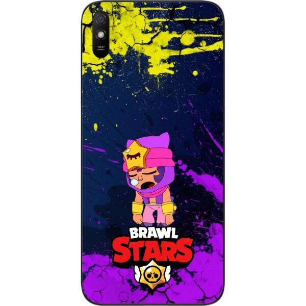

Силиконовый чехол SMTT для Xiaomi Redmi 9A с картинкой Бравл Старс герой Сэнди