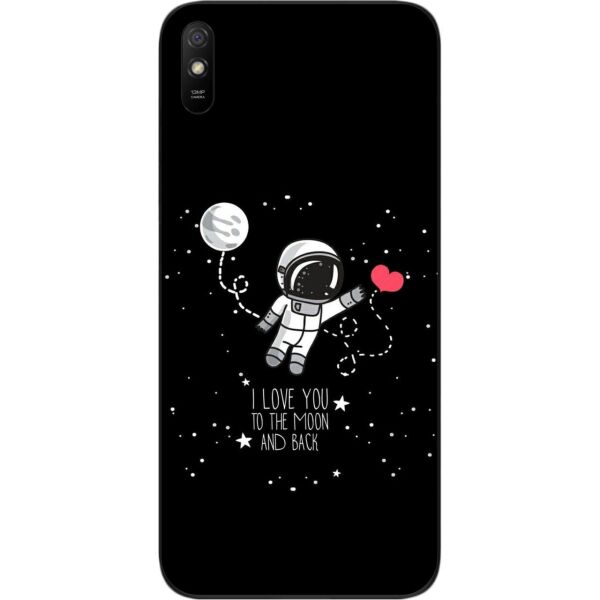 

Чехол силиконовый SMTT для Xiaomi Redmi 9A с картинкой Любовь до луны