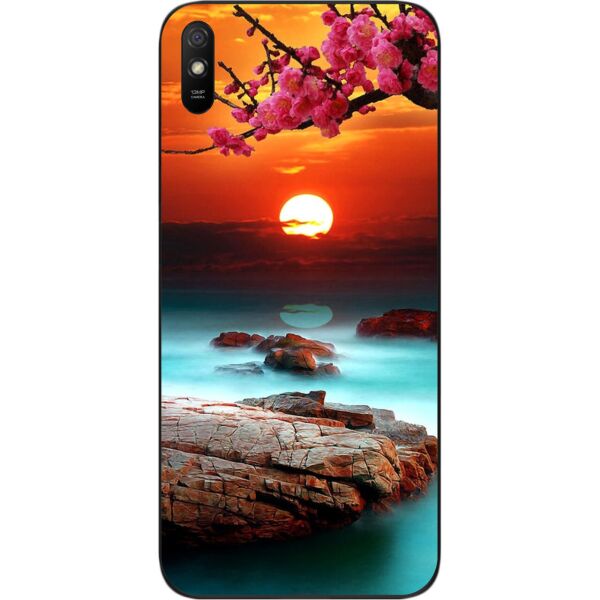 

Оригинальный силиконовый чехол SMTT для Xiaomi Redmi 9A с картинкой Красивый закат
