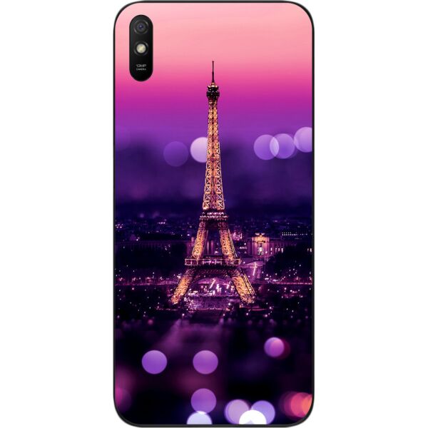 

Оригинальный силиконовый чехол SMTT для Xiaomi Redmi 9A с картинкой Париж ночью