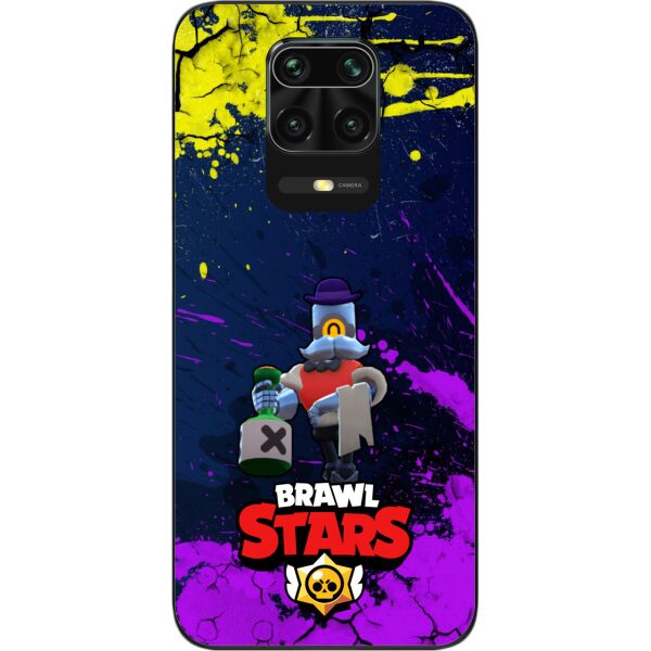 

Силиконовый чехол SMTT для Xiaomi Redmi Note 9S / Note 9 Pro с картинкой Бравл Старс герой Барли
