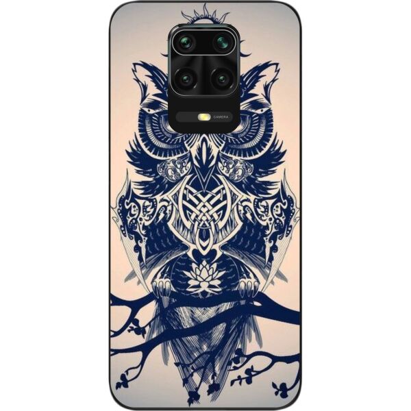 

Бампер силиконовый SMTT для Xiaomi Redmi Note 9S / Note 9 Pro с рисунком Филин