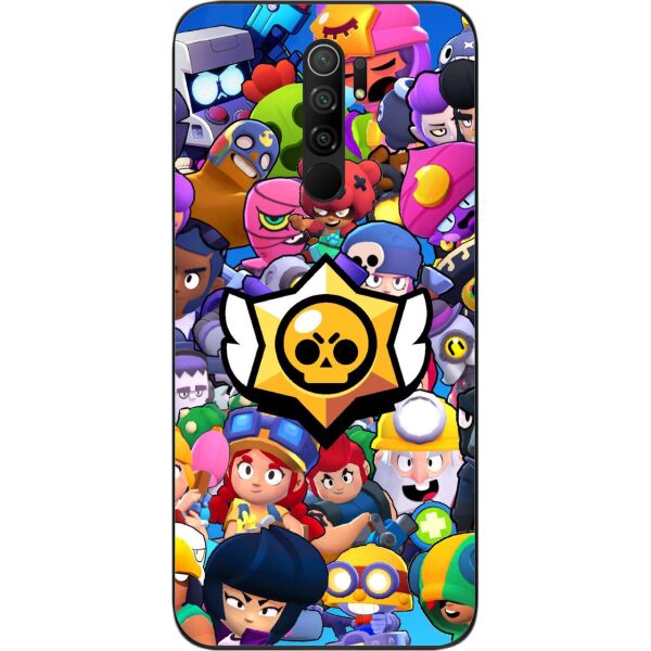

Силиконовый чехол SMTT для Xiaomi Redmi 9 с картинкой Бравл Старс герои