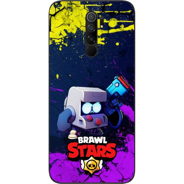 

Силиконовый чехол SMTT для Xiaomi Redmi 9 с картинкой Бравл Старс герой 8 бит