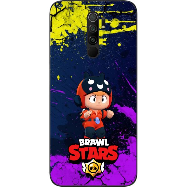 

Силиконовый чехол SMTT для Xiaomi Redmi 9 с картинкой Бравл Старс герой Беа