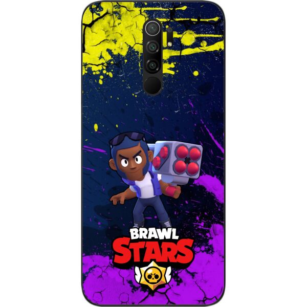 

Силиконовый чехол SMTT для Xiaomi Redmi 9 с картинкой Бравл Старс герой Брок