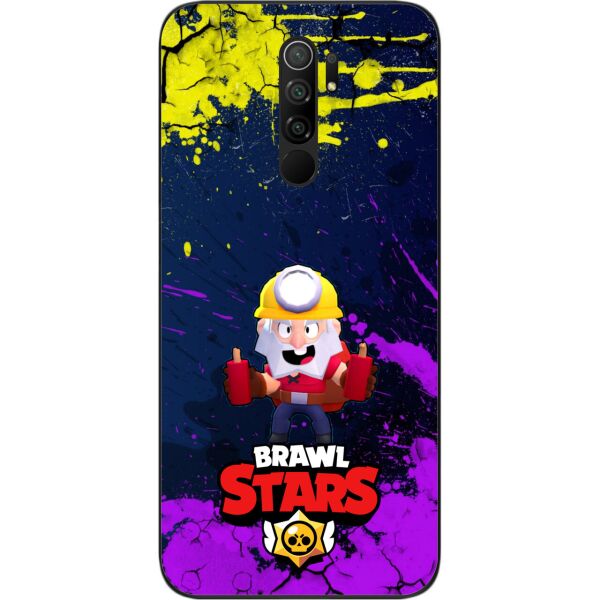 

Силиконовый чехол SMTT для Xiaomi Redmi 9 с картинкой Бравл Старс герой Динамайк