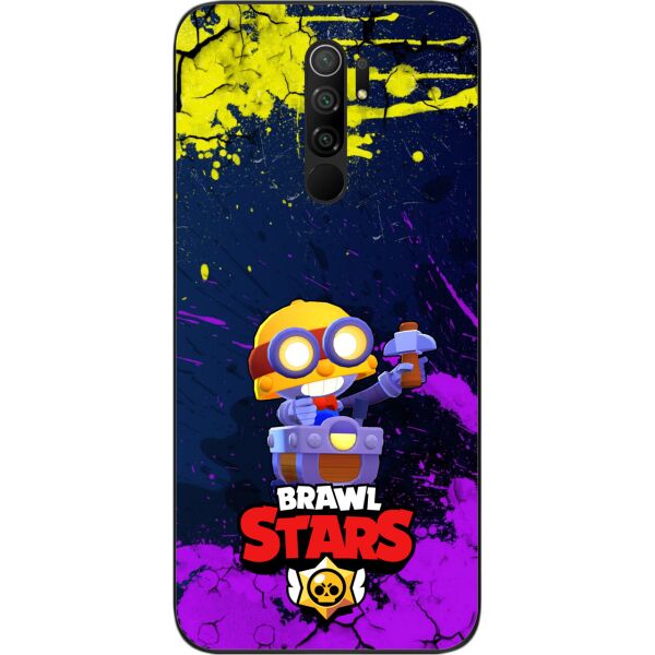 

Силиконовый чехол SMTT для Xiaomi Redmi 9 с картинкой Бравл Старс герой Карл