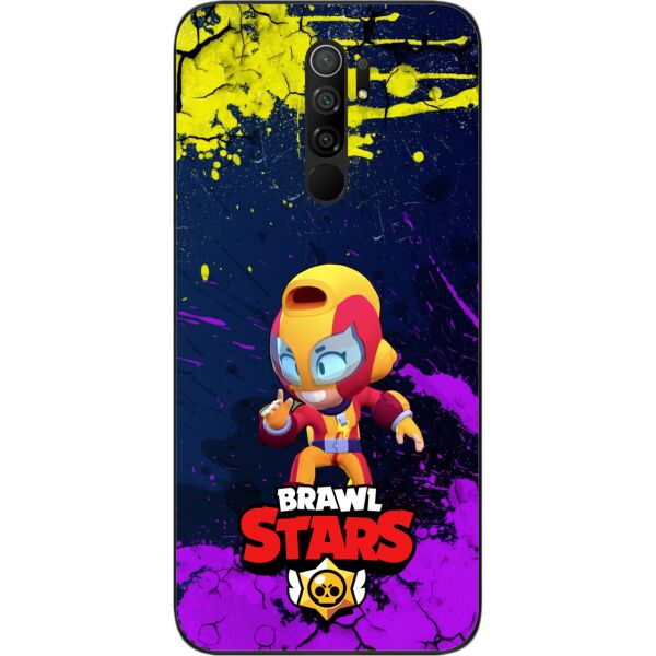 

Силиконовый чехол SMTT для Xiaomi Redmi 9 с картинкой Бравл Старс герой Макс