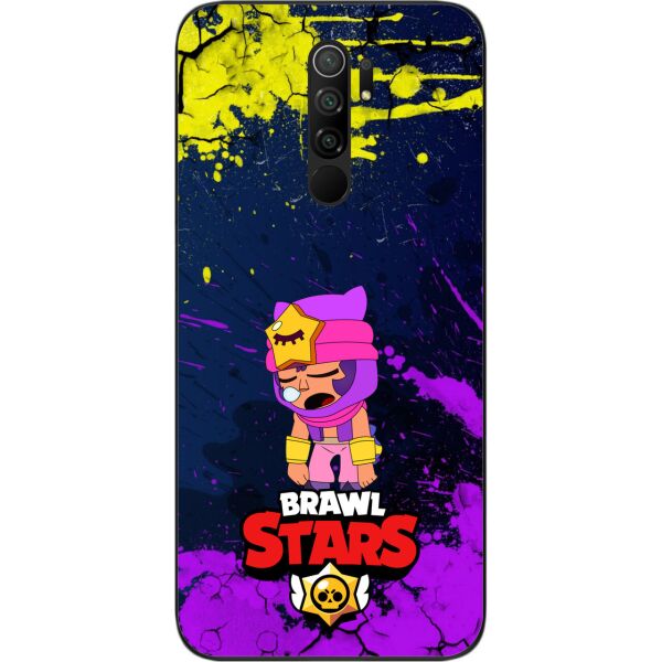 

Силиконовый чехол SMTT для Xiaomi Redmi 9 с картинкой Бравл Старс герой Сэнди