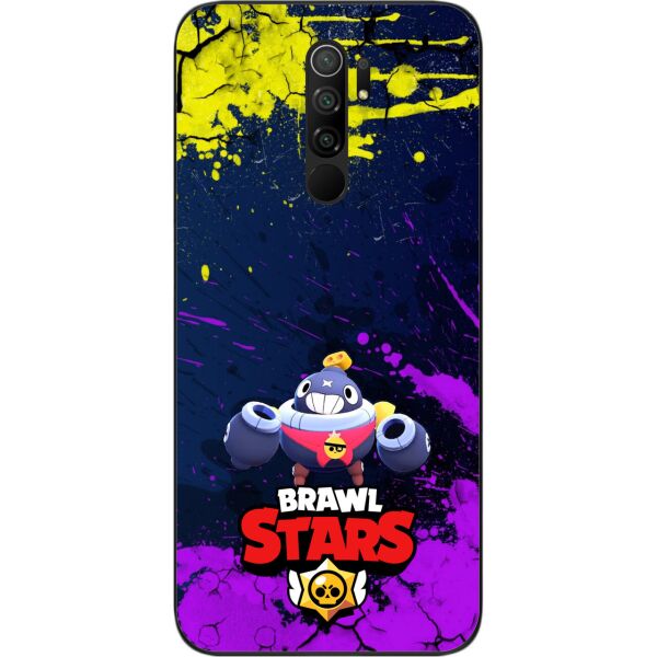 

Силиконовый чехол SMTT для Xiaomi Redmi 9 с картинкой Бравл Старс герой Тик