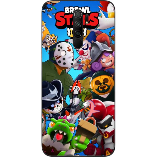 

Силиконовый чехол SMTT для Xiaomi Redmi 9 с картинкой Бравл Старс
