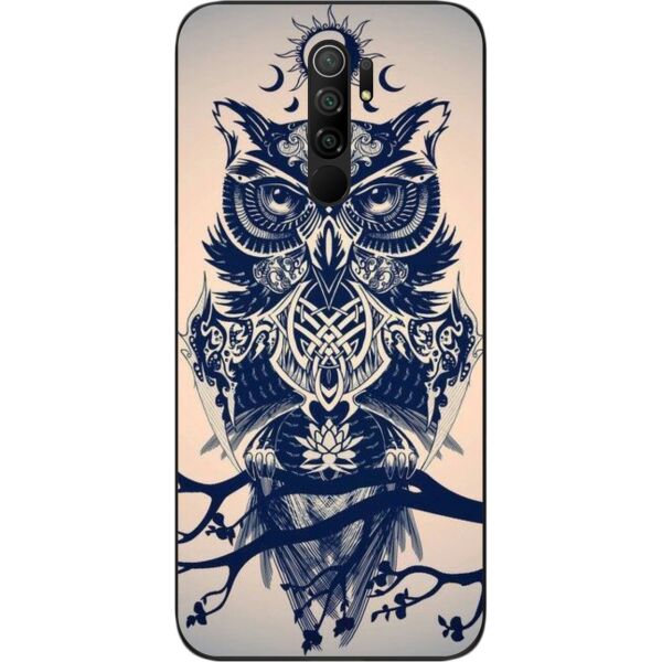 

Бампер силиконовый SMTT для Xiaomi Redmi 9 с рисунком Филин