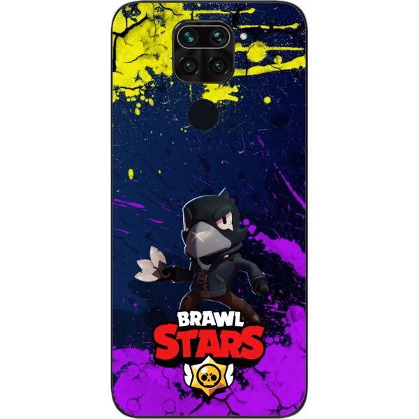 

Силиконовый чехол SMTT для Xiaomi Redmi Note 9 с картинкой Бравл Старс герой Ворон