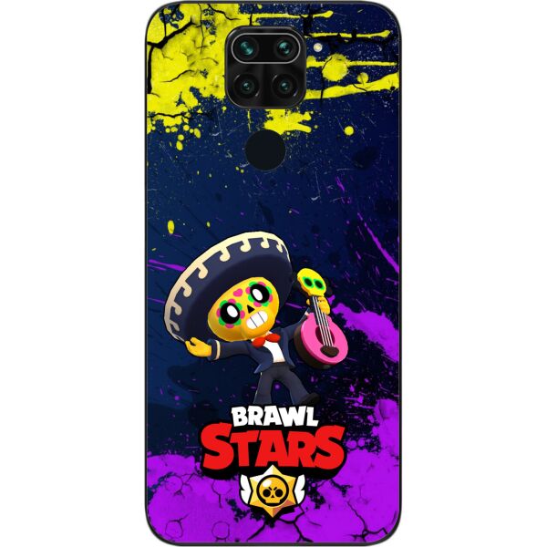

Силиконовый чехол SMTT для Xiaomi Redmi Note 9 с картинкой Бравл Старс герой Поко