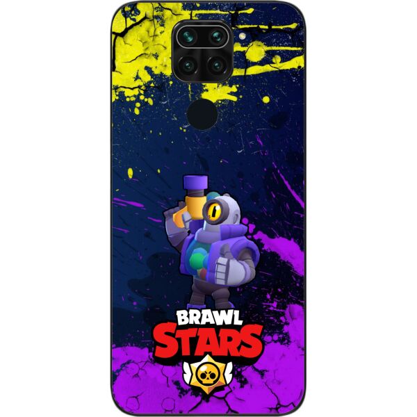 

Силиконовый чехол SMTT для Xiaomi Redmi Note 9 с картинкой Бравл Старс герой Рико