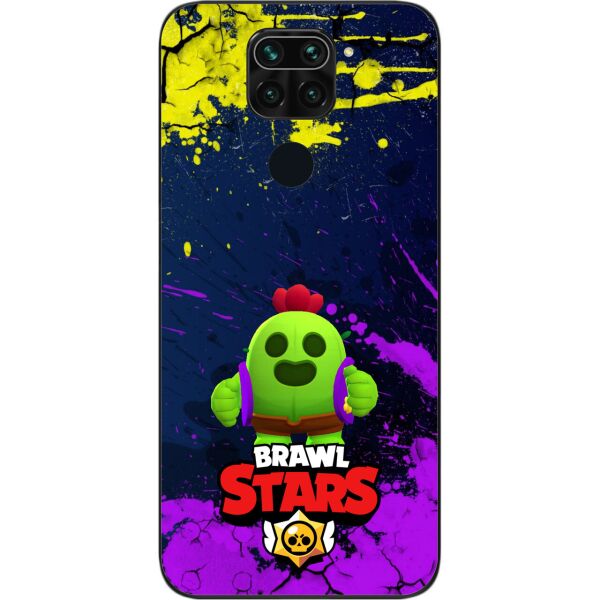 

Силиконовый чехол SMTT для Xiaomi Redmi Note 9 с картинкой Бравл Старс герой Спайк