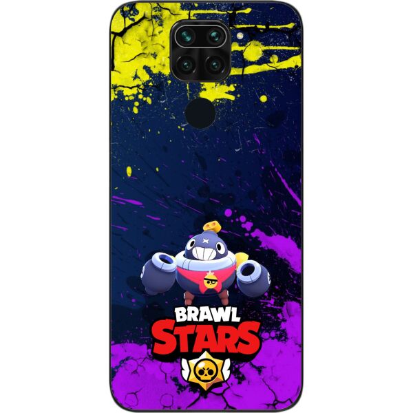 

Силиконовый чехол SMTT для Xiaomi Redmi Note 9 с картинкой Бравл Старс герой Тик