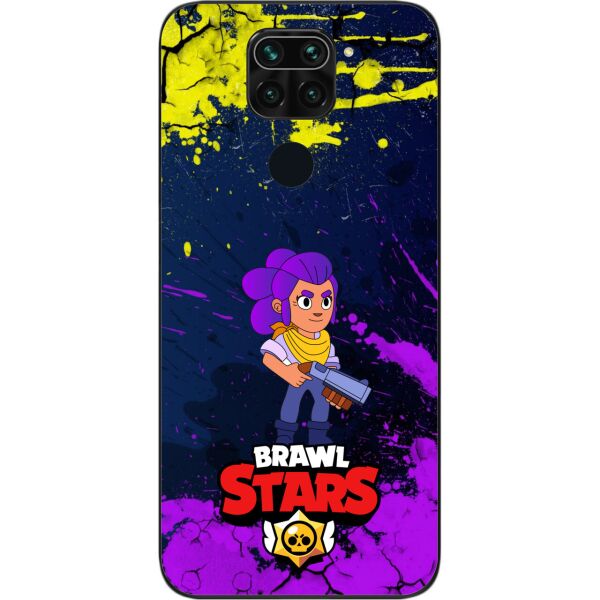 

Силиконовый чехол SMTT для Xiaomi Redmi Note 9 с картинкой Бравл Старс герой Шелли