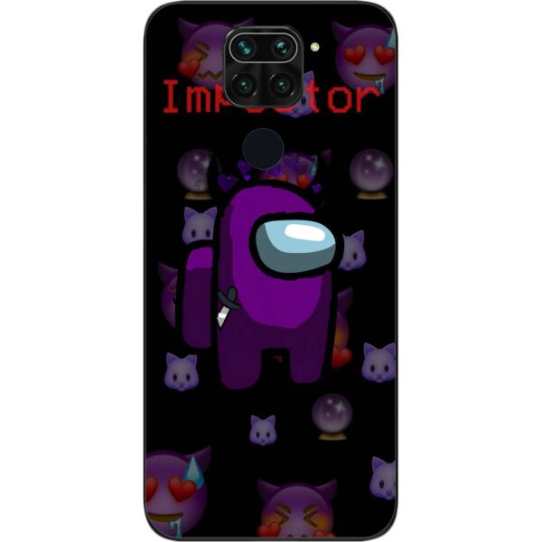 

Силиконовый чехол SMTT для Xiaomi Redmi Note 9 с картинкой Among us Impostor