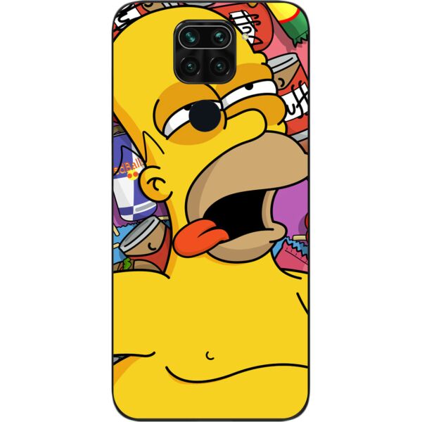 

Силиконовый бампер SMTT для Xiaomi Redmi Note 9 с изображением Гомер
