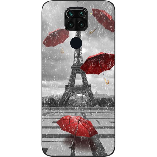 

Оригинальный силиконовый чехол SMTT для Xiaomi Redmi Note 9 с картинкой Париж