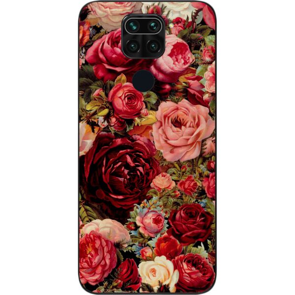 

Чехол силиконовый SMTT для Xiaomi Redmi Note 9 с картинкой Пионы