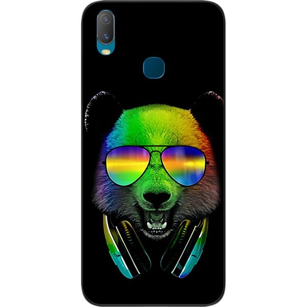 

Силиконовый бампер SMTT для Vivo Y11 с изображением Мишка в наушниках
