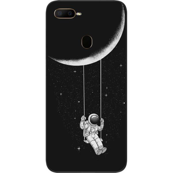 

Силиконовый бампер SMTT для OPPO A5s с изображением Лунные качели