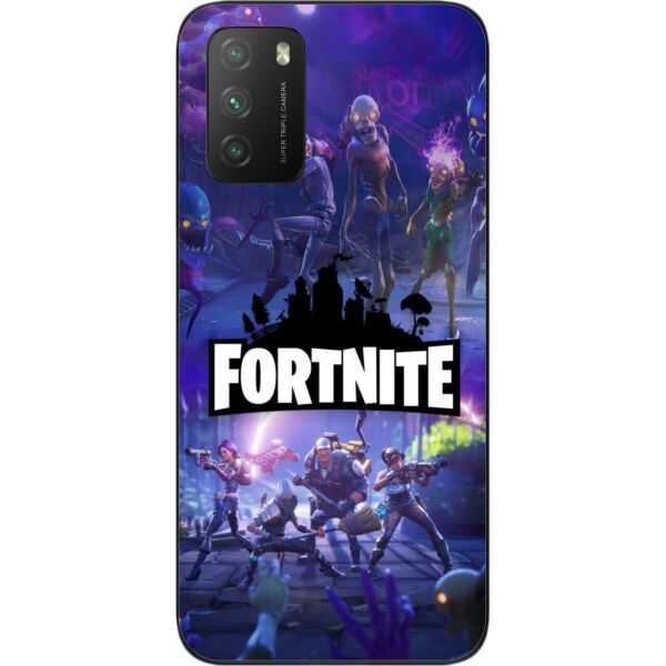 

Силиконовый чехол SMTT для Xiaomi Poco M3 с картинкой Игры Фортнайт лого
