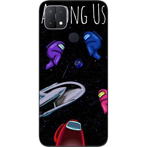 

Силиконовый чехол SMTT для OPPO A15 с картинкой Among us Играем