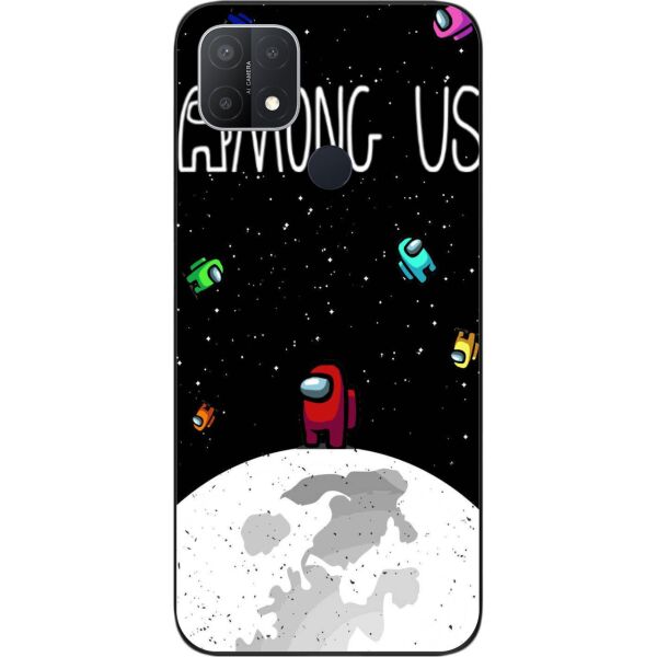 

Силиконовый чехол SMTT для OPPO A15 с картинкой Among us На луне