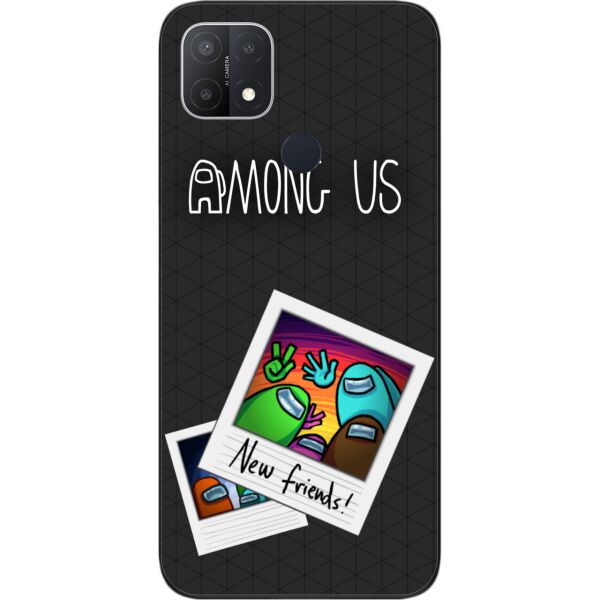 

Силиконовый чехол SMTT для OPPO A15 с картинкой Among us Друзья