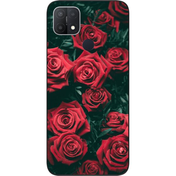 

Силиконовый бампер SMTT для OPPO A15 с изображением Розы