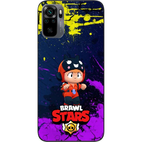 

Силиконовый чехол SMTT для Xiaomi Redmi Note 10 с картинкой Бравл Старс герой Беа