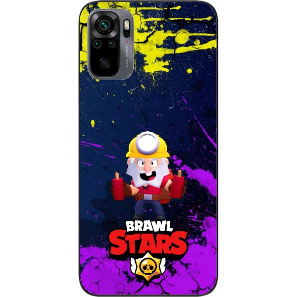 

Силиконовый чехол SMTT для Xiaomi Redmi Note 10 с картинкой Бравл Старс герой Динамайк