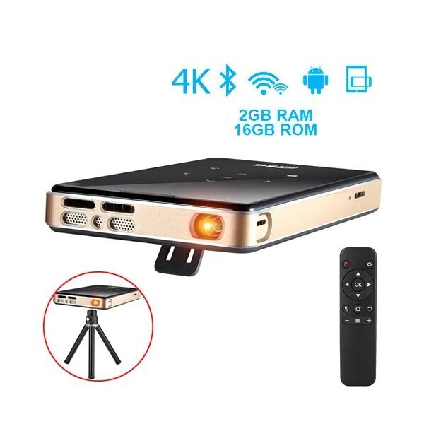 

Мультимедийный Мини Смарт проектор P09 на Android Смарт ТВ 4K, Full HD