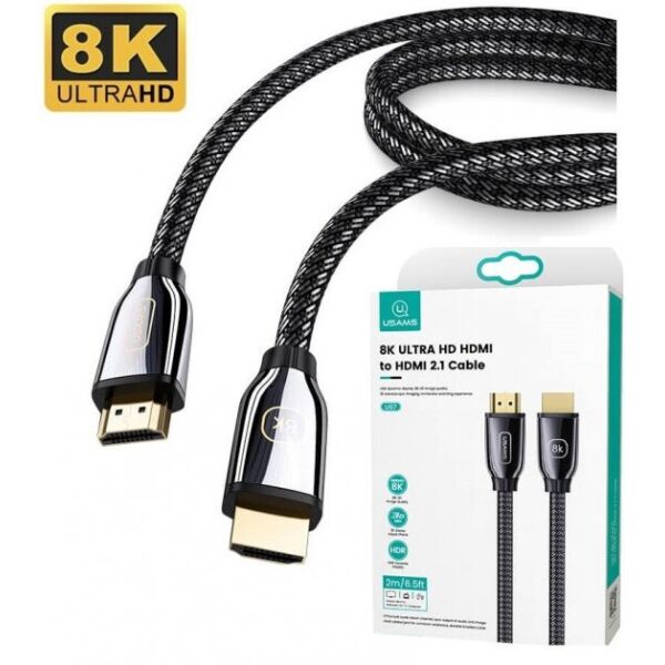 

Кабель Usams 8K ULTRA HD HDMI to HDMI 2.1|5m, 8K|