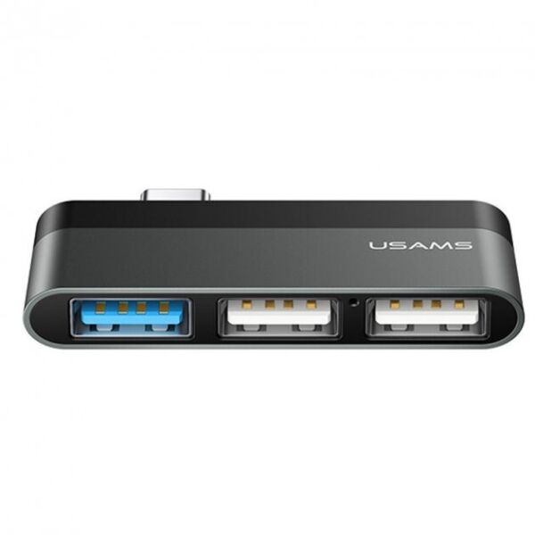 

Хаб Usams Type-C/3хUSB port для Macbook/Windows/Linux