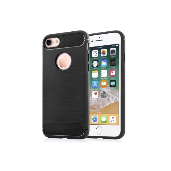 

Чехол для моб. телефон для Apple iPhone 8 Carbon Fiber (Black) Laudtec (LT-AI8B)