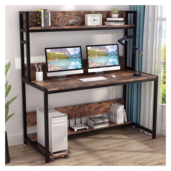

Дизайнерский Письменный офисный стол с полками в стиле Лофт Loft Design RV640 ()