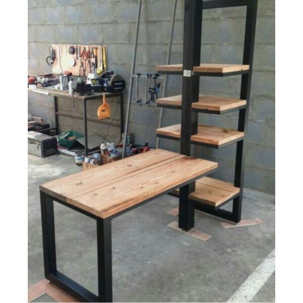 

Дизайнерский Письменный офисный стол с полками в стиле Лофт Loft Design RV720 ()