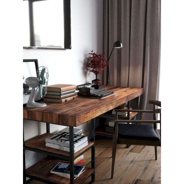 

Дизайнерский Письменный офисный стол с полками в стиле Лофт Loft Design RV246 ()