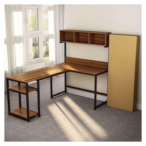 

Дизайнерский Письменный офисный стол с полками в стиле Лофт Loft Design RV711 ()
