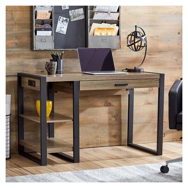 

Дизайнерский Письменный офисный стол с полками в стиле Лофт Loft Design RV641 ()