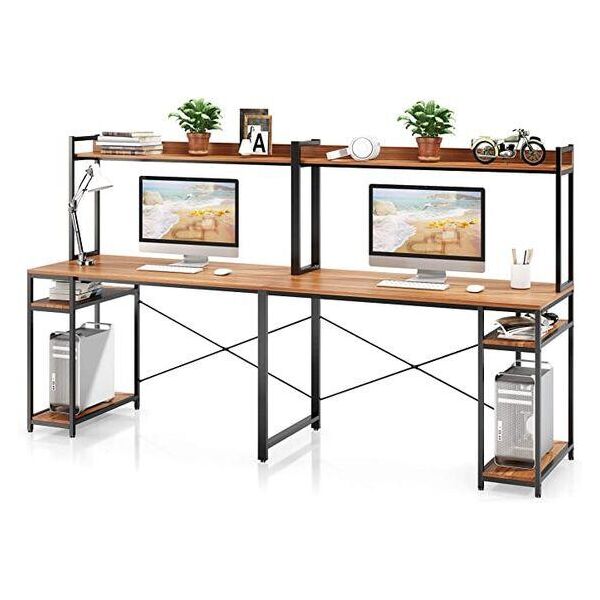 

Дизайнерский Письменный офисный стол с полками в стиле Лофт Loft Design RV722 ()